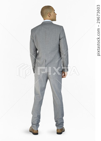 Man Rear View Abstract Portrait Concept Man Rear View Abstract Portrait Concept 29673603
