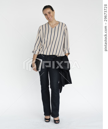 Businesswoman Expression Studio Style Concept 29673728
