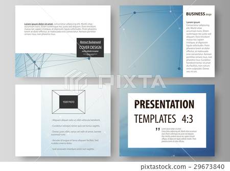 Set of business templates for presentation slides 29673840