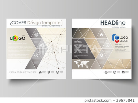 Business templates for square design brochure Business templates for square design brochure 29673841
