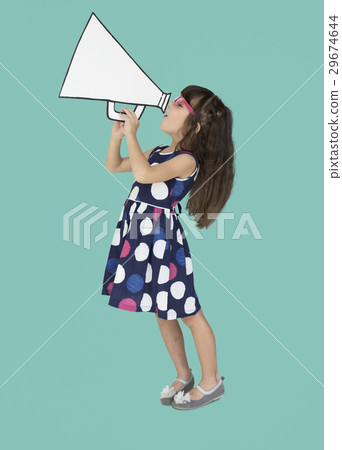 Little Girl Having Fun Portrait Little Girl Having Fun Portrait 29674644