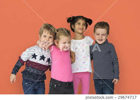 Little Children Happy Cheerful Friendship Little Children Happy Cheerful Friendship 29674717