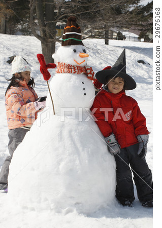 雪人和孩子們 29676168