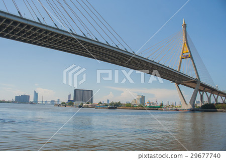 Bhumibol Bridge or Bridge of Industrial Rings. 29677740