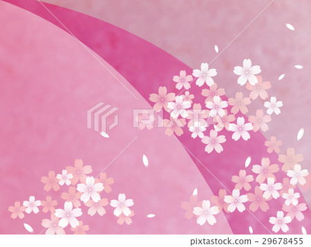 櫻花框架日本紙紋理 29678455
