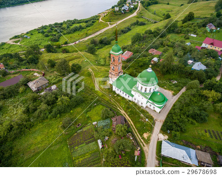 Small russian town aerial landscape Small russian town aerial landscape 29678698