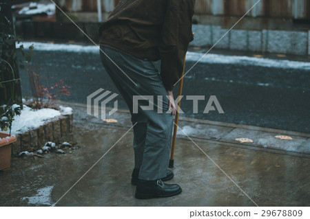 senior, snowy, person 29678809