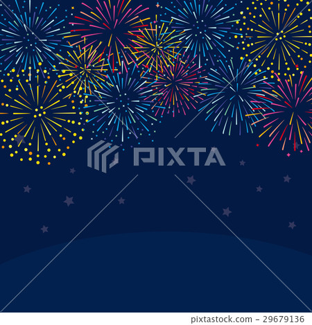 Fireworks background illustration 29679136