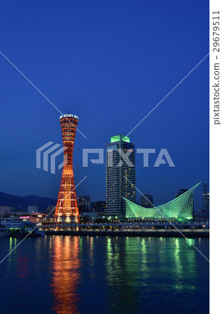 Kobe Meriken Park at dusk Kobe Meriken Park at dusk 29679511