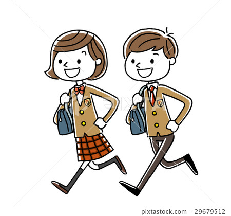 Male Students and Girls Students: Running 29679512