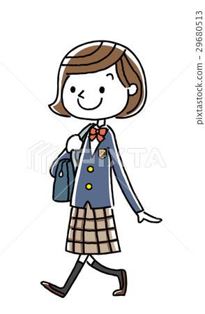 女學生:走路 女學生:走路 29680513