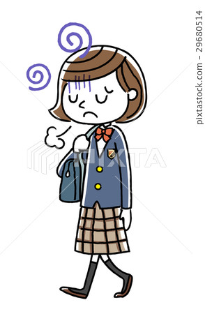 女學生:痛苦,沮喪 女學生:痛苦,沮喪 29680514