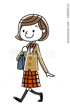 女學生:走路 女學生:走路 29680515