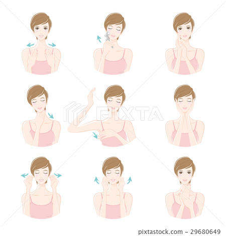 Women who lymphatic massage massage / Beauty 29680649