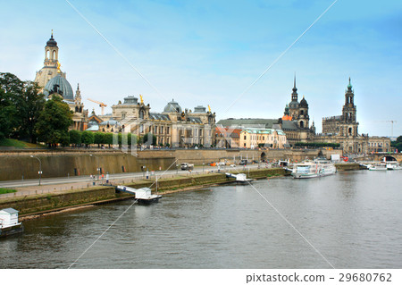 Dresden, Germany above the Elbe River. Dresden, Germany above the Elbe River. 29680762