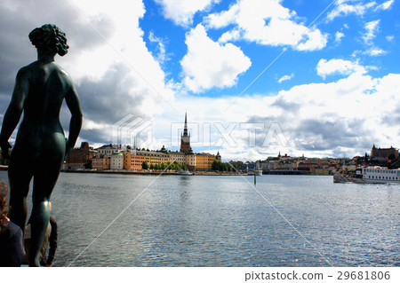 Clouds over yhe Old Town in Stockholm, Sweden Clouds over yhe Old Town in Stockholm, Sweden 29681806