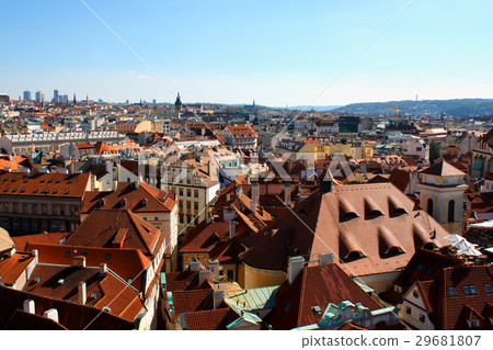 view of Prague from old town hall. Prague 29681807