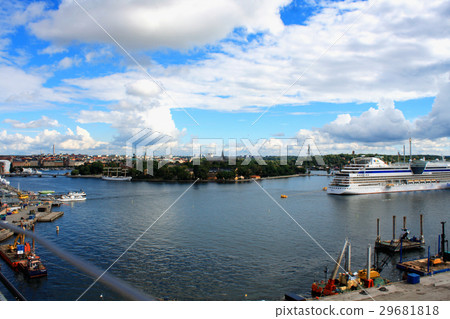 Scenic summer scenery of the Old Town in Stockholm Scenic summer scenery of the Old Town in Stockholm 29681818