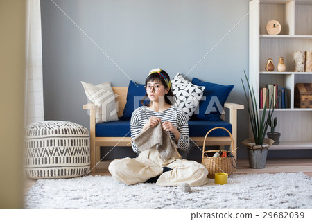 Northern Europe girls knitting women 29682039