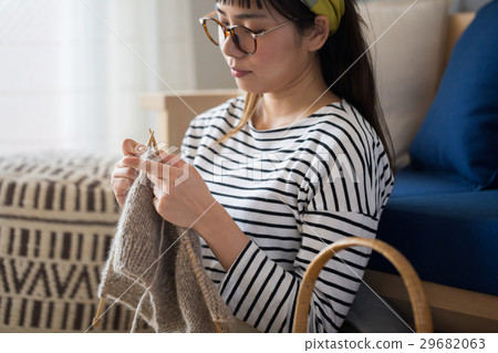 Northern Europe girls knitting women 29682063