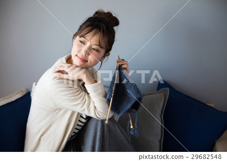 Northern Europe girls knitting women 29682548