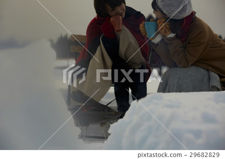Tea time on snow Tea time on snow 29682829