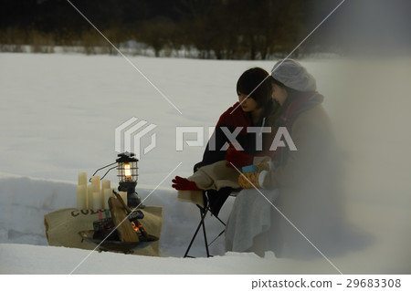 Tea time on snow Tea time on snow 29683308
