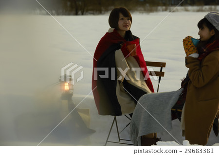 Tea time on snow Tea time on snow 29683381