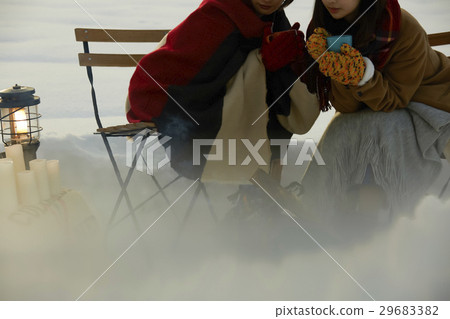 Tea time on snow Tea time on snow 29683382