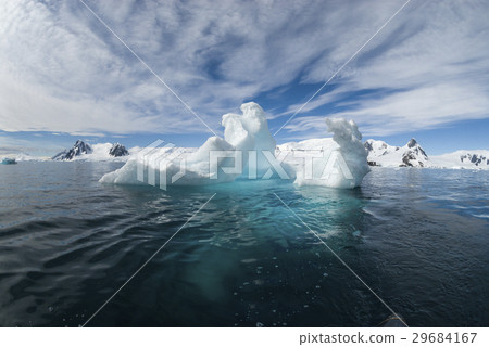 Beautiful view of icebergs in Antarctica 29684167