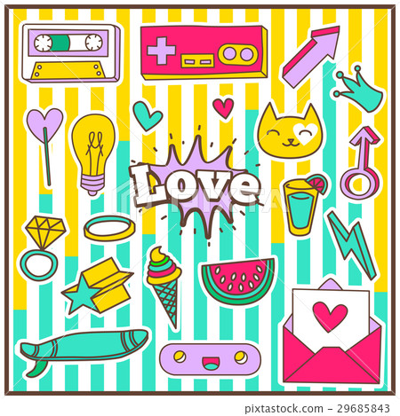 Cute Chic Fashion Summer Patch Badges Cute Chic Fashion Summer Patch Badges 29685843