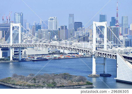 東京城市風景彩虹橋 東京城市風景彩虹橋 29686305