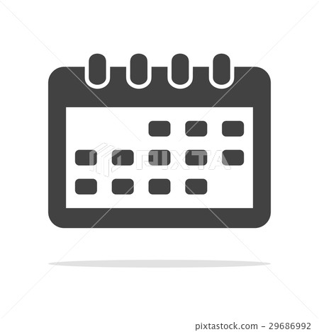 Calendar Icon Isolated on white background Calendar Icon Isolated on white background 29686992