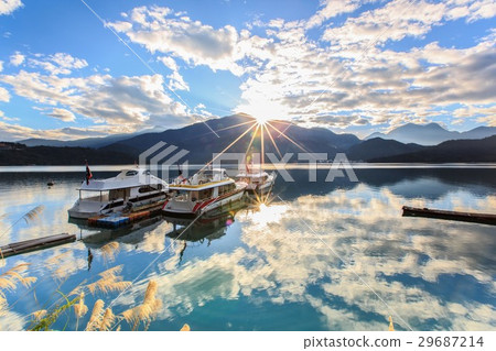 Sun Moon Lake Sunrise Sun Moon Lake Sunrise 29687214