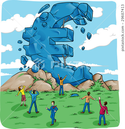Euro symbol in crash for european crisis Euro symbol in crash for european crisis 29687413