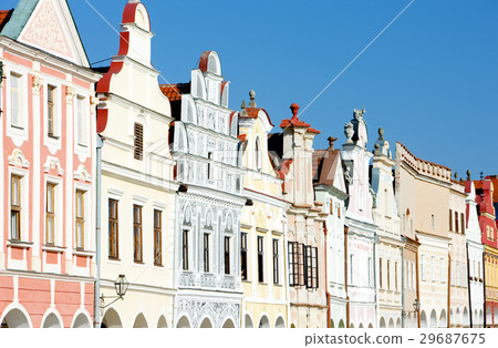 renaissance houses in Telc, Czech Republic 29687675