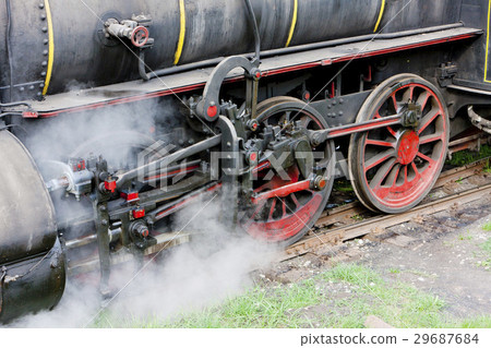 detail of steam locomotive, Serbia detail of steam locomotive, Serbia 29687684