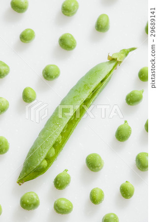 pea pod with peas pea pod with peas 29689141
