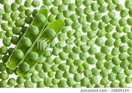 pea pod with peas pea pod with peas 29689154