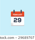 29. february calendar, vector illustration 29689707