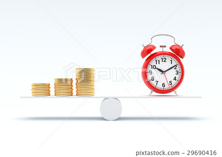 Money and Time balance concept. - Stock Illustration [29690416] - PIXTA