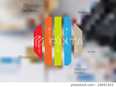 Illustration infographic template with octagon - Stock Illustration ...