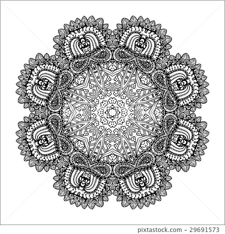 Mandala. Ethnic decorative round element. Hand Mandala. Ethnic decorative round element. Hand 29691573