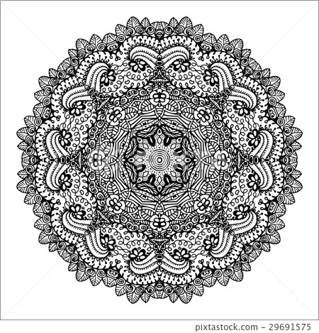 Mandala. Ethnic decorative round element. Hand Mandala. Ethnic decorative round element. Hand 29691575