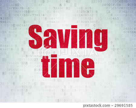 Time concept: Saving Time on Digital Data Paper Time concept: Saving Time on Digital Data Paper 29691585