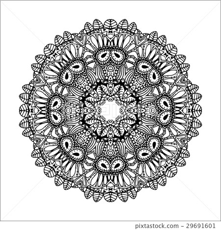 Mandala. Ethnic decorative round element. Hand Mandala. Ethnic decorative round element. Hand 29691601
