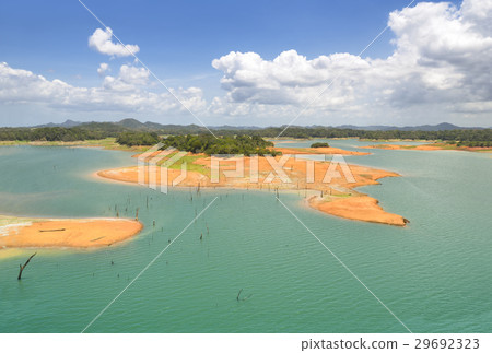 Aerial view of Gatun Lake, Panama Canal Aerial view of Gatun Lake, Panama Canal 29692323