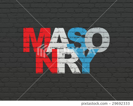 Constructing concept: Masonry on wall background Constructing concept: Masonry on wall background 29692333
