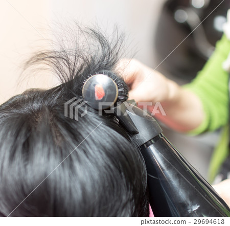 Styling female hair dryer 29694618