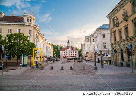 Old beautiful townhall in Tartu, Estonia Old beautiful townhall in Tartu, Estonia 29696289